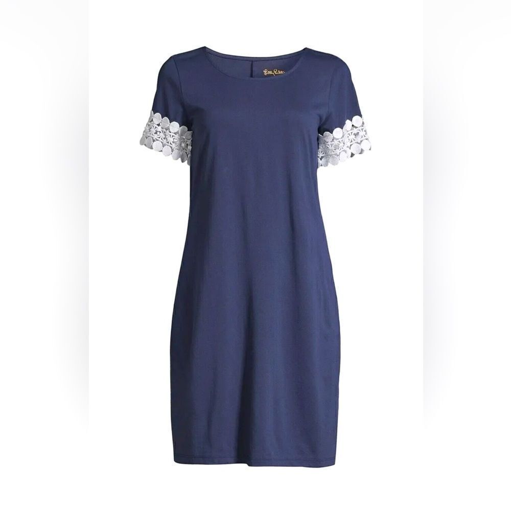 LILLY PULITZER BEACON T-SHIRT DRESS TIDAL WAVE IN THE DETAILS SIZE‎ XS